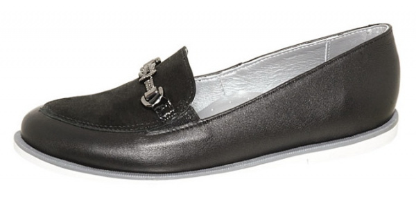 Туфли Лель лоферы для девочки черный М 4-1508 черный